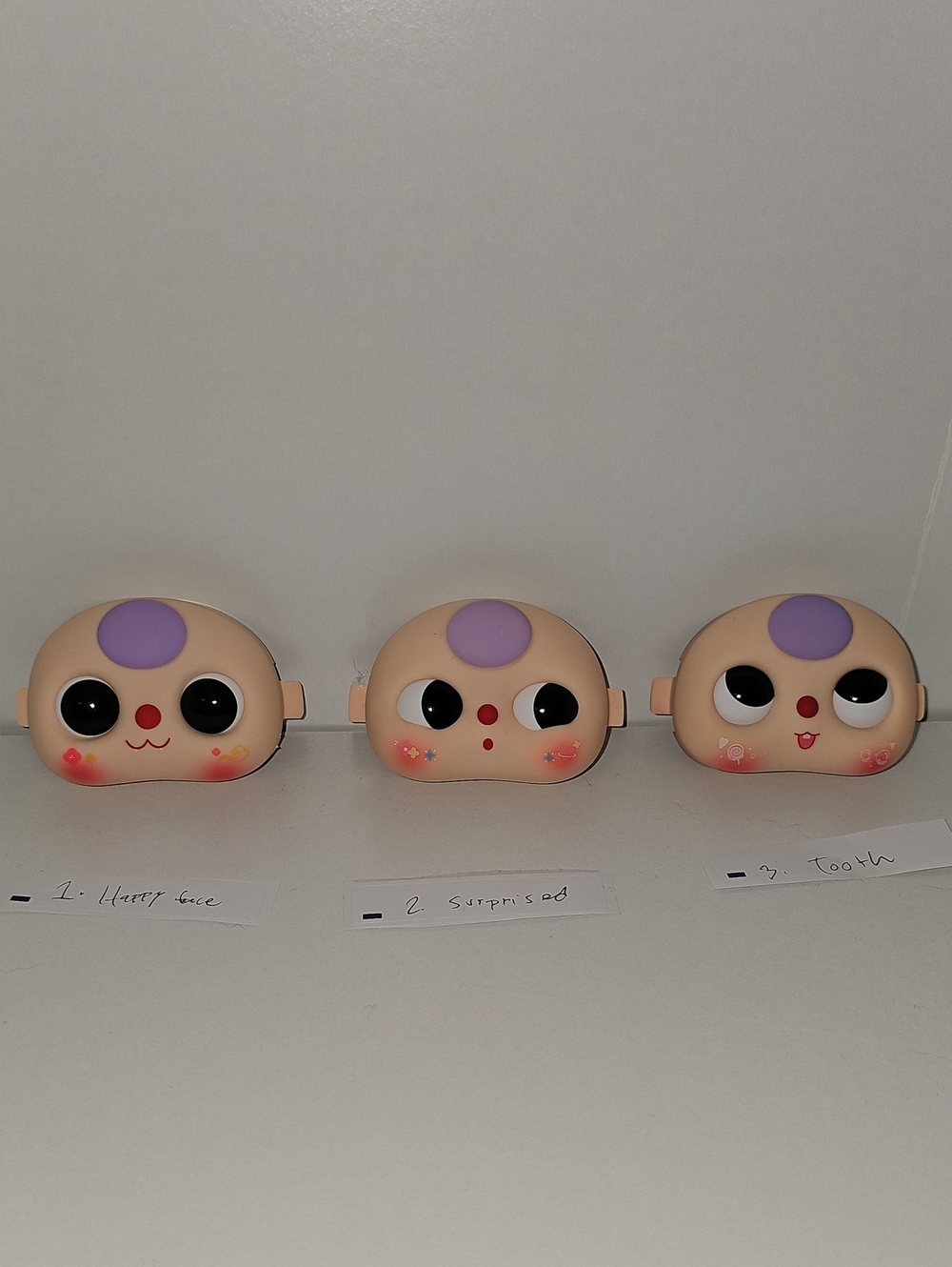 Authentic Baby Three 100% Faces Cute Toy Face Pick-One Boba Eyes